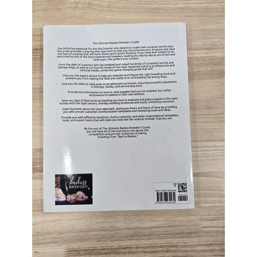 The Ultimate Badass Breeder's Guide by Jeanette Forrey Dog Breeding Guide Book